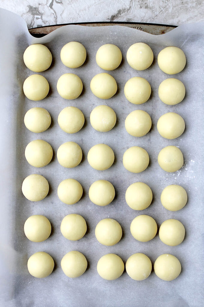 Venezuelan papitas de leche in the making