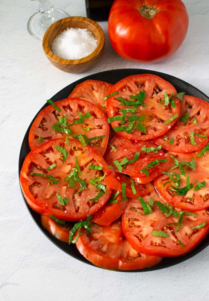 Tomato and basil salad