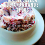 Deliciosa mantequilla de arándanos rojos.