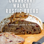 Easy cranberry walnut bread recipe.