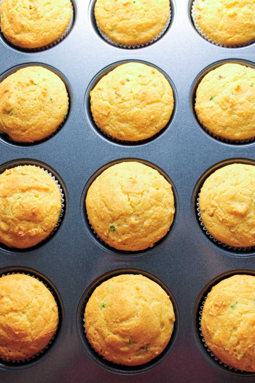 Grilled Jalapeño Cornbread Muffins Recipe.