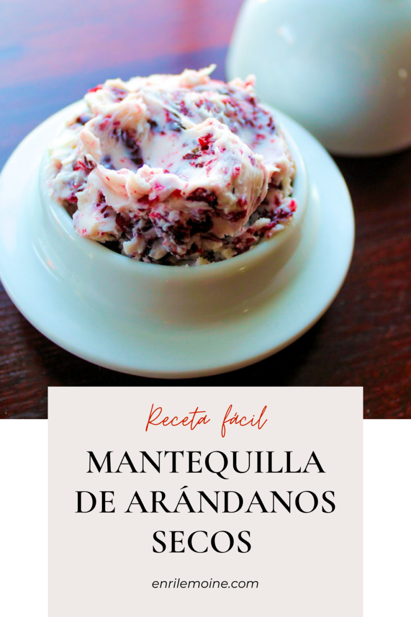 Mantequilla de arándanos en 2 pasos y con 2 ingredientes.
