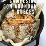 Receta fácil de pan campesino con nueces ¡sin amasar!