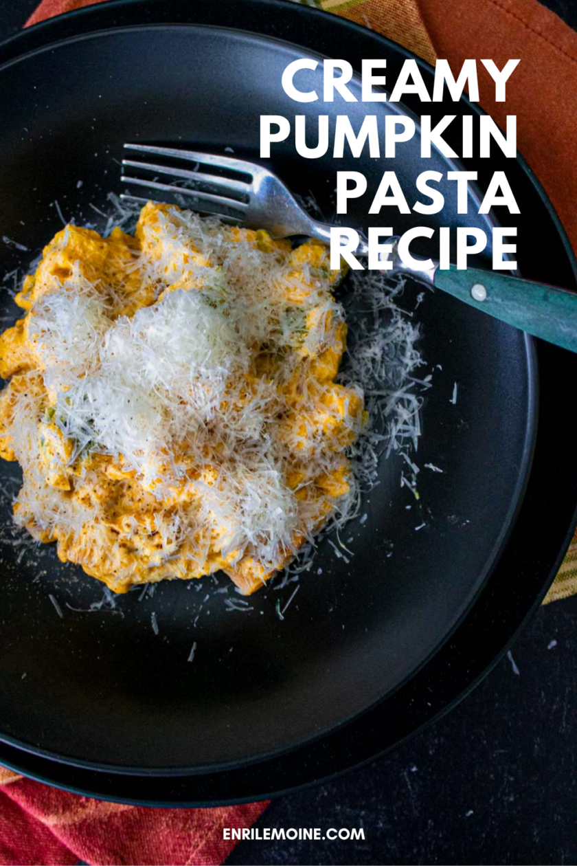 Creamy pumpkin pasta recipe with creamy pumpkin sauce.