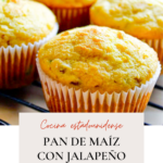 Muffins de pan de maíz, jalapeño y cheddar, by enrilemoine.