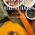 Mesa lista para hacer hallacas vegetarianas.