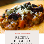 Guiso de hallaca vegetariano.