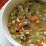 Venezuelan black eyed peas soup.