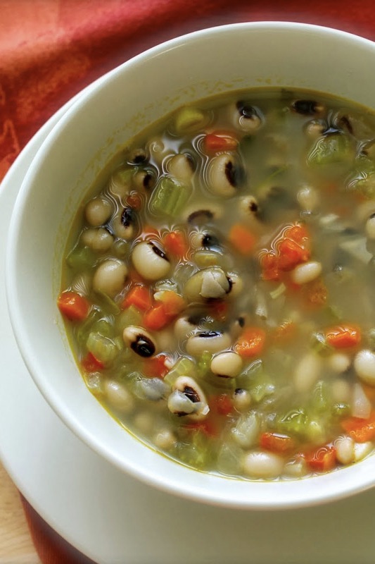 Venezuelan black eyed peas soup.