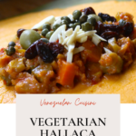 Venezuelan Vegetarian hallaca before being wrapped.