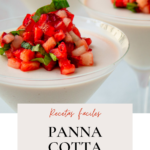 Panna, Cotta de fresas con albahaca