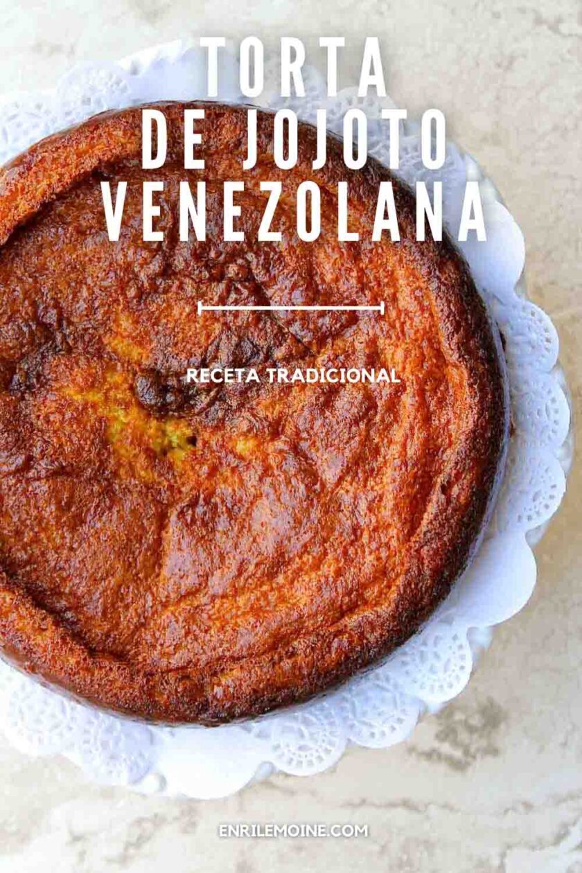 Torta de jojoto venezolan, receta tradicional.