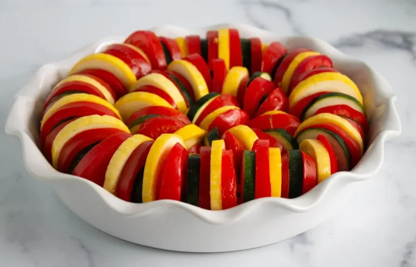 Tomato Zucchini & Yellow Squash Provençal Tian Recipe,How to make a Provençal Tian,Ingredients for a Perfect Provençal Tian,How to Make a Vegetable Tian Step by Step,Vegetable tian recipe,What is a tian,Tomato Zucchini and Yellow Squash Provencal Tian Recipe,Tomato, Zucchini & Yellow Squash Tian Recipe