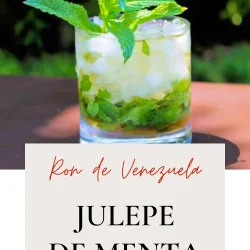 julepe de menta con ron de Venezuela